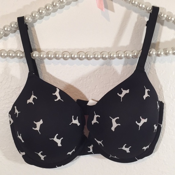 Victoria’s Secret Pink Push Up Bra with Dog Logo - Picture 2 of 7